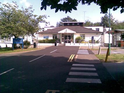Front of existing Leatherhead Hospital